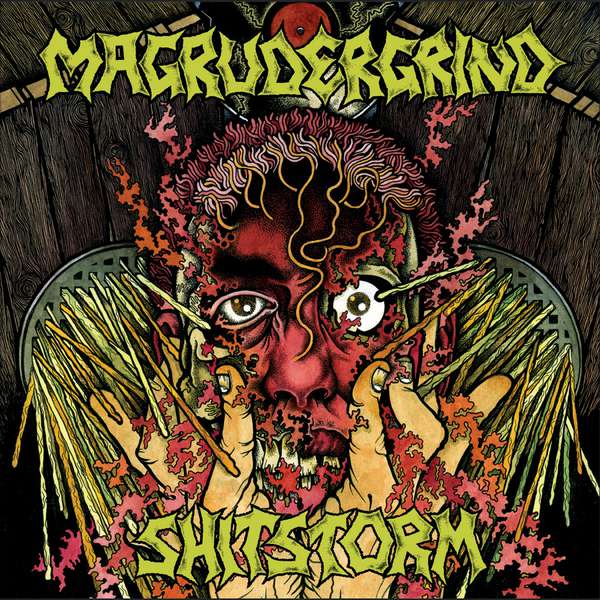 Magrundergrind / Shitstorm – Split cover artwork