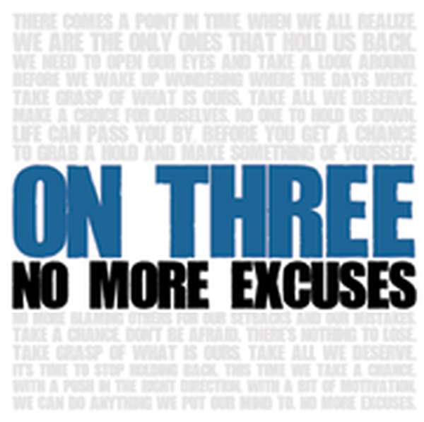 On Three – No More Excuses cover artwork